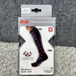 Mcdavid 10K Runner Socks Charcoal Gray size Small 8832 Targeted Compression